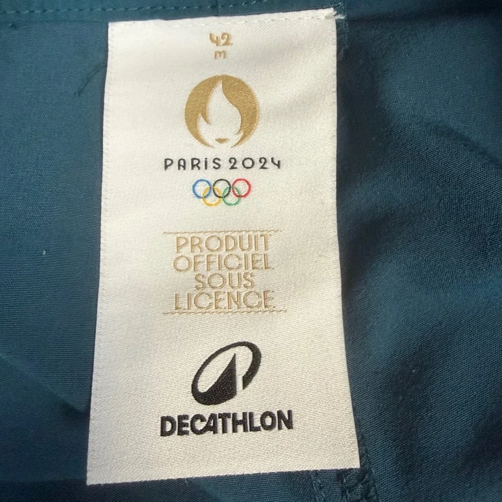 Decathlon Paris 2024 Olympic Boardshorts Turquoise Blue 32 Mens Swim Trunks SEO